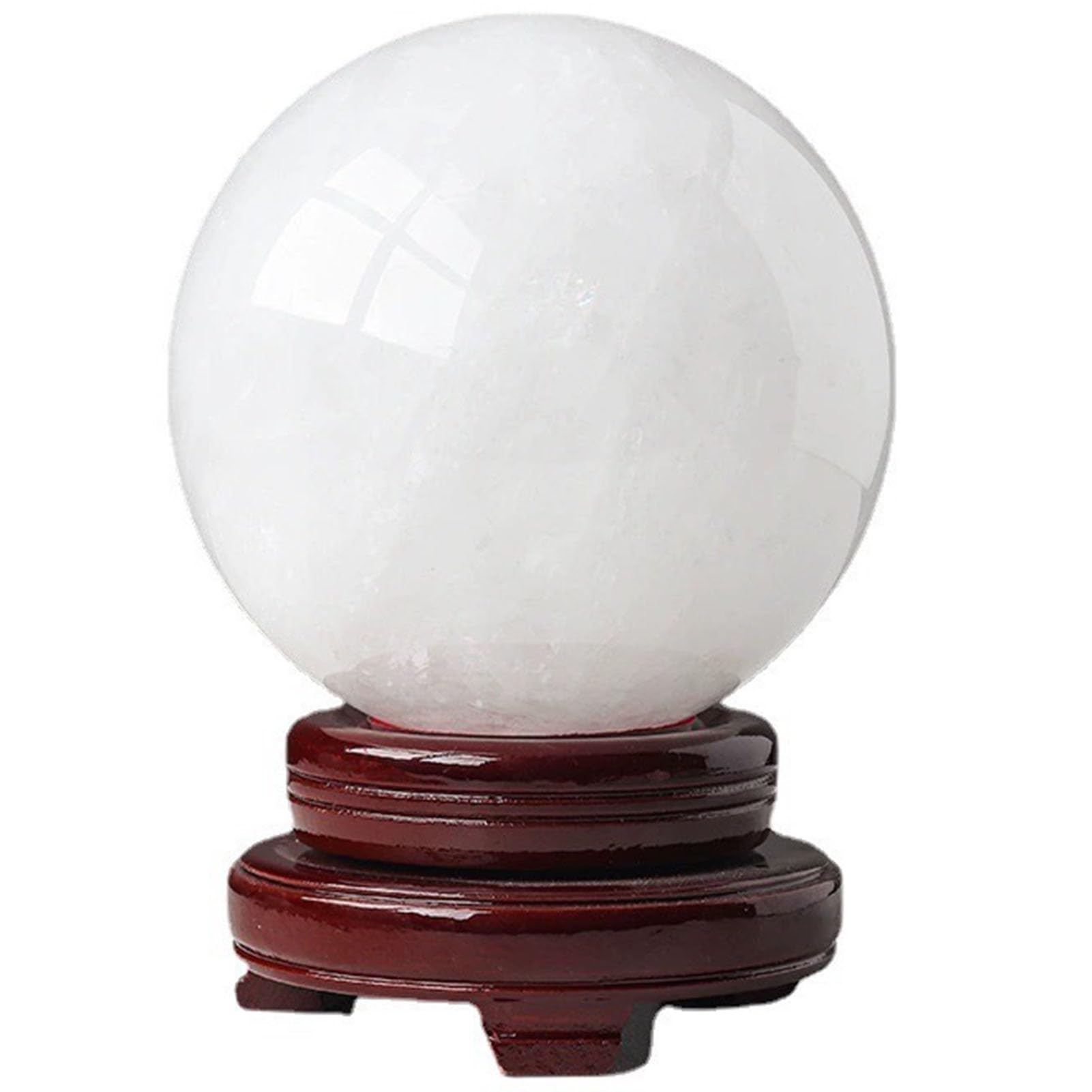 CNTUSRXT Crystal Ball with Stand Decorative Glass Fortune Teller Mystical Quartz for Fengshui, Divination Sphere, Home Decoration,80mm Gemstone Stone