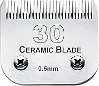 Vista 28 de 2 paquetes de cuchillas de repuesto para cortapelos de perros #40 - Compatibles con Andis/Wahl/Oster, cuchilla desmontable de cerámica y acero