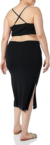 Miniatura 5 de The Drop Womens Zuri Fitted Cut-Out One Shoulder Maxi Sweater Dress