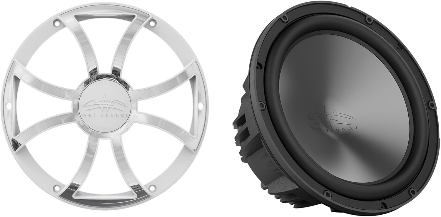 Wet Sounds REVO 10 FA S2 V3 Subwoofer with XS-W-SS Grille V3