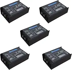 Kit 05 Direct Box Passivo Wireconex WDI600 de Impedância