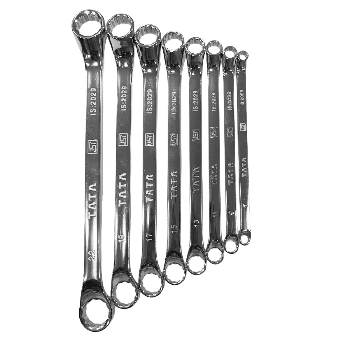 Tata Agrico Glossy Ring Spanner - Set of 8 (Box Packing)-image-6
