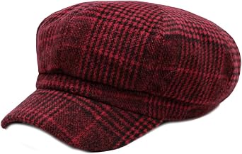 Fashion Flat Caps Vintage Newsboy Hat Stripe Beret Peaked Cap
