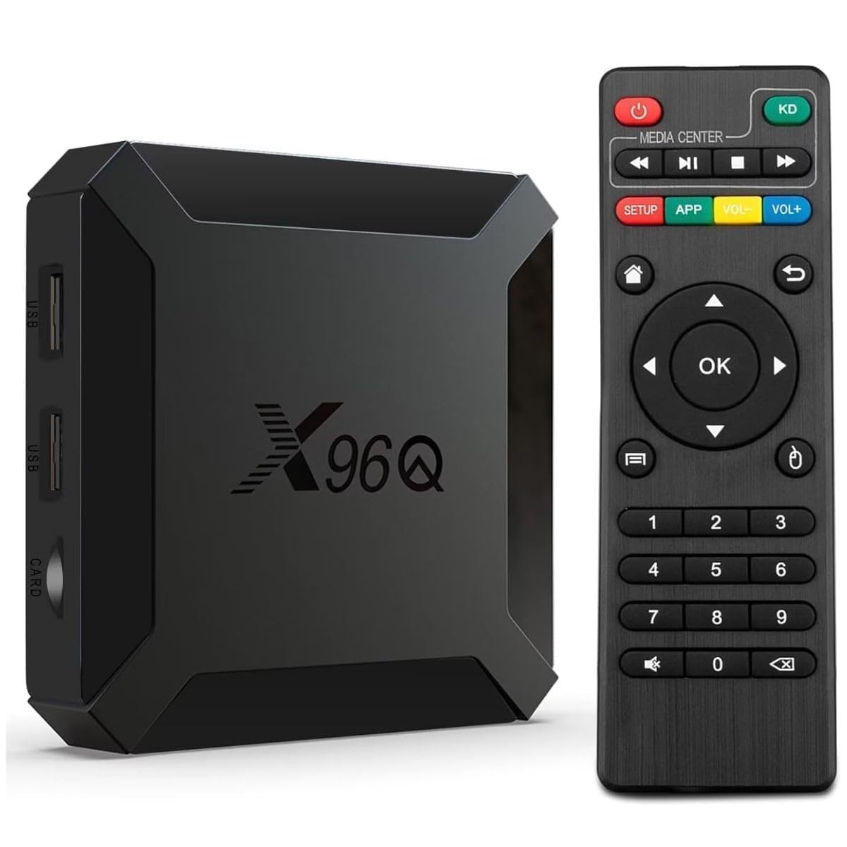 Reproductor multimedia Android 10.0/Caja de TV 4K, 2 GB RAM 16 GB ROM, Wifi de cuatro núcleos H313 de 64 bits, 4K FHD de Mou&Co
