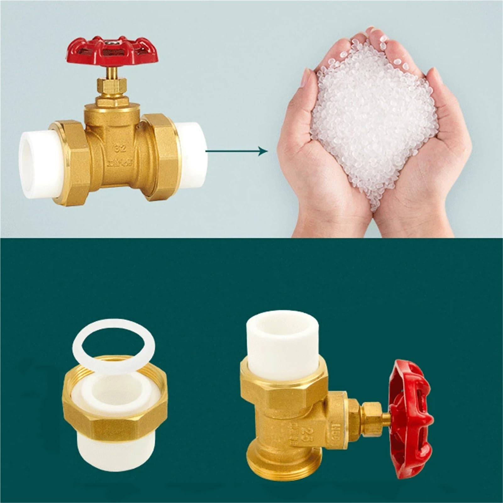 PPR Pipe PE Pipe Water Pipe Gate Valve Union Pipe Fitting Water Meter Tap Water Meter Tube Brass DN20 DN25 DN50 Connection Pipe(2015D BASE)