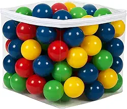 beplace kids - 70 Bolinhas para Piscina | Coloridas - Não Amassa | BPA Free