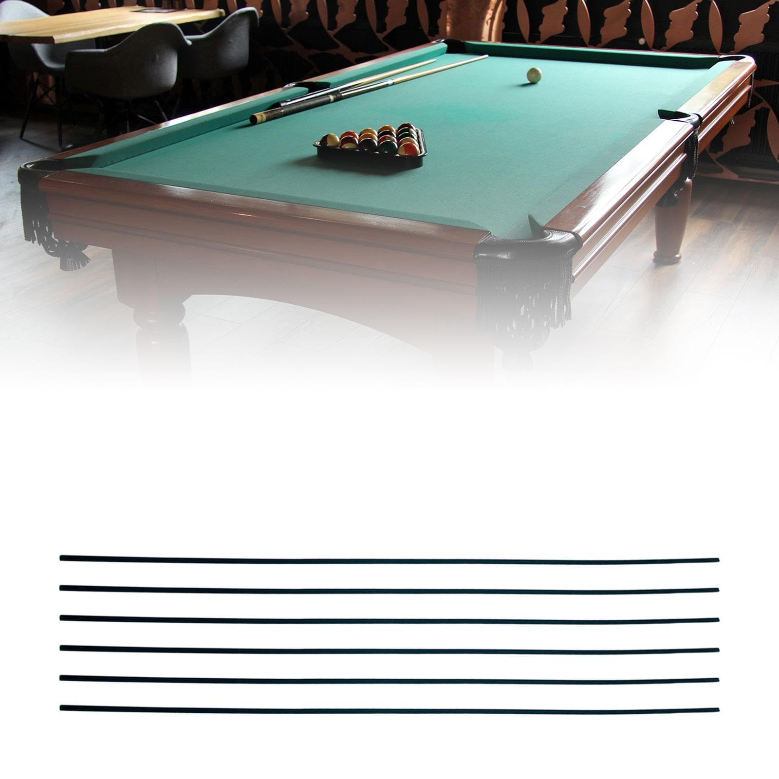 Colaxi 6X Pool Table Edge Strips Trim Strips Reusable Cloth Retainer 49