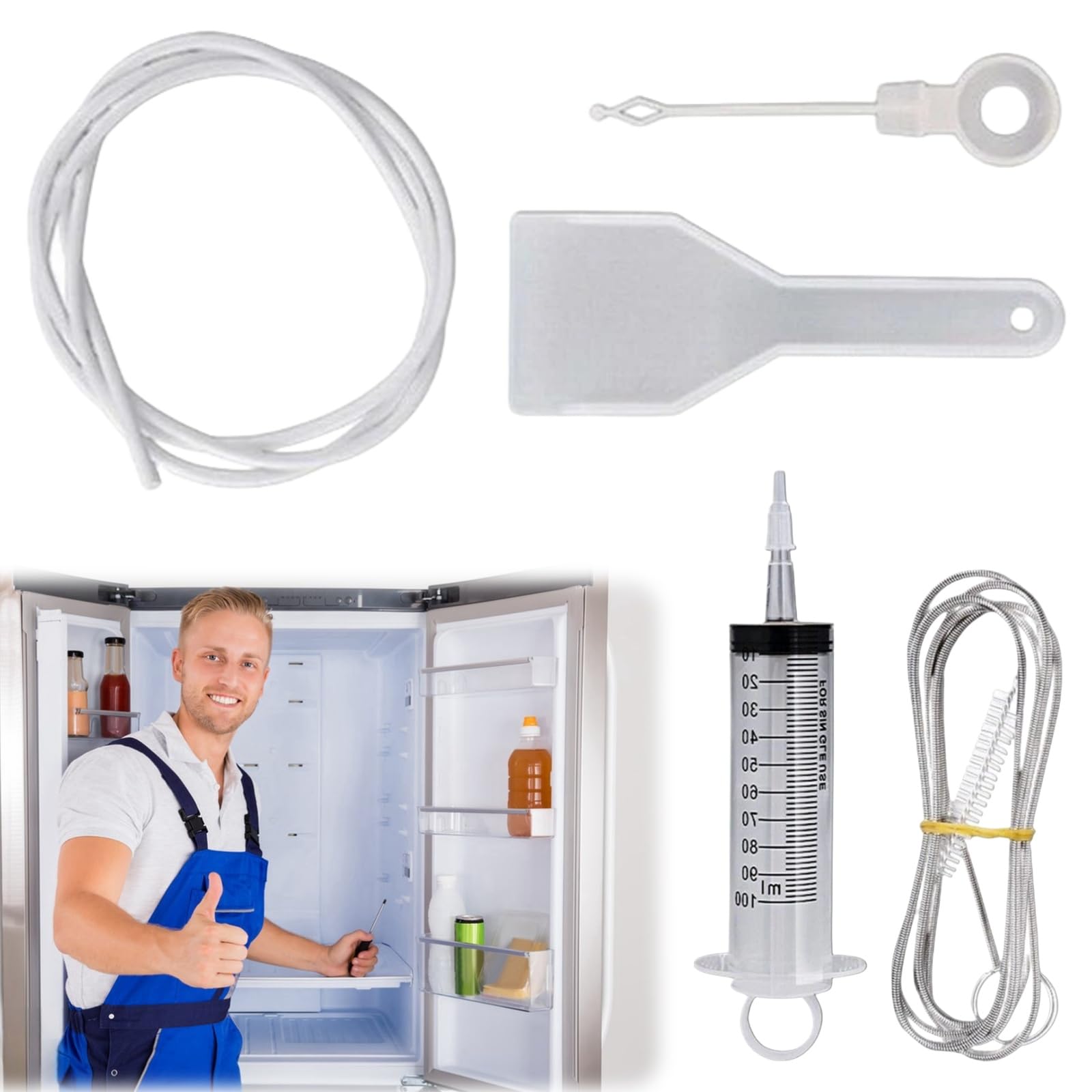 Kit Pulizia Frigorifero - 5 Strumenti Per Sbrinamento E Manutenzione - Foto 5