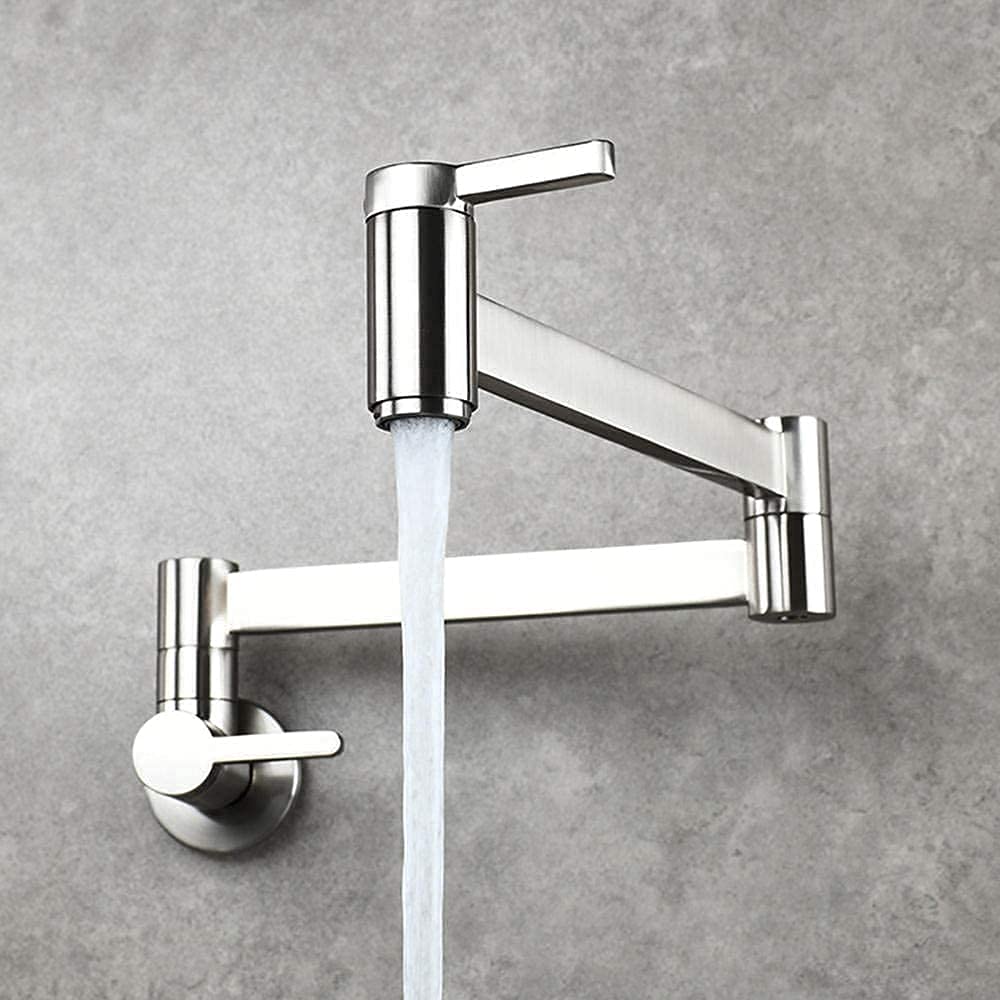 Robinet de cuisine mural remplisseur de casserole d'eau froide extensible