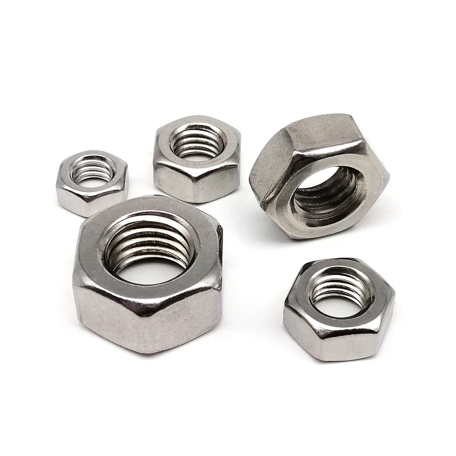 Écrou hexagonal M6 résistant eau de mer en inox A4 DIN934 lot de 10 - 5