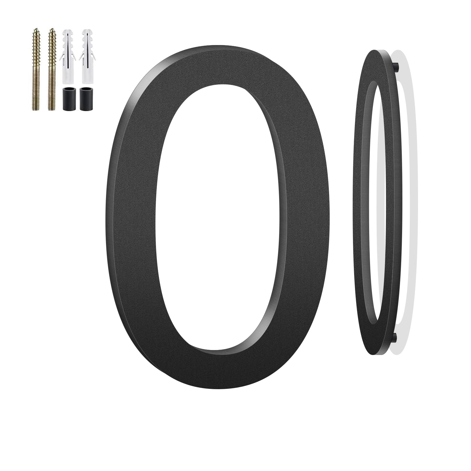 2.5 Inch Floating House Numbers and Metal Letters for Outdoor Signs, House Numbers for Outside, Aluminum Address Letters and Numbers for Door, Mailbox