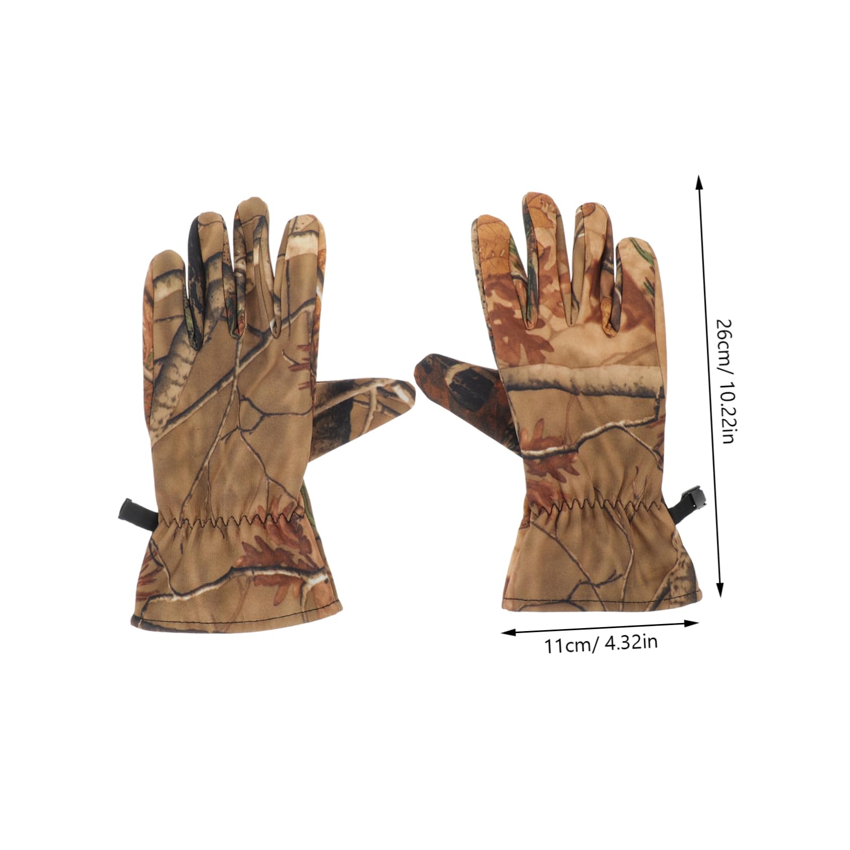 Guantes Antideslizantes de para Caza con Dedos Completos Impermeables y Cálidos para Actividades