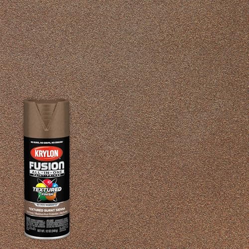 Image of Krylon Fusion All-In-One Adhesive Spray Paint for Indoor /Outdoor Use, 12 oz, Burnt Sienna