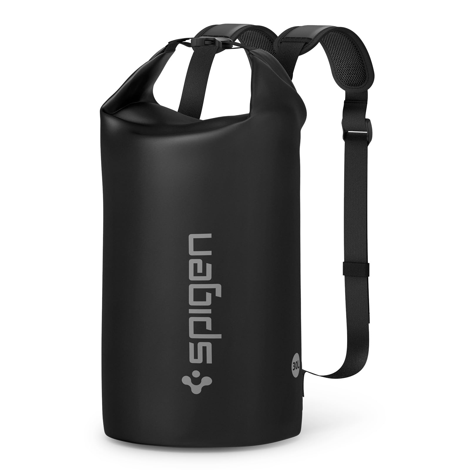 Spigen Aqua Shield Bolsa Impermeable, 30L Dry Bag, Bolsa Seca, Mochila con Correas Acolchadas Ajustables para Playa, Piscina, Pesca, Natación, Camping, Canoa, Senderismo, Kayak