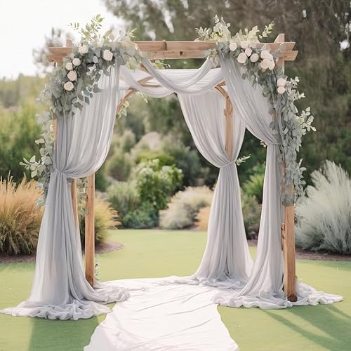 Miniatura 4 de Tela de gasa  Decoración, tela para cortinas  Boda, revelación de género, baby shower, cumpleaños  para decoración de cenador, arco, toldo, mesa y