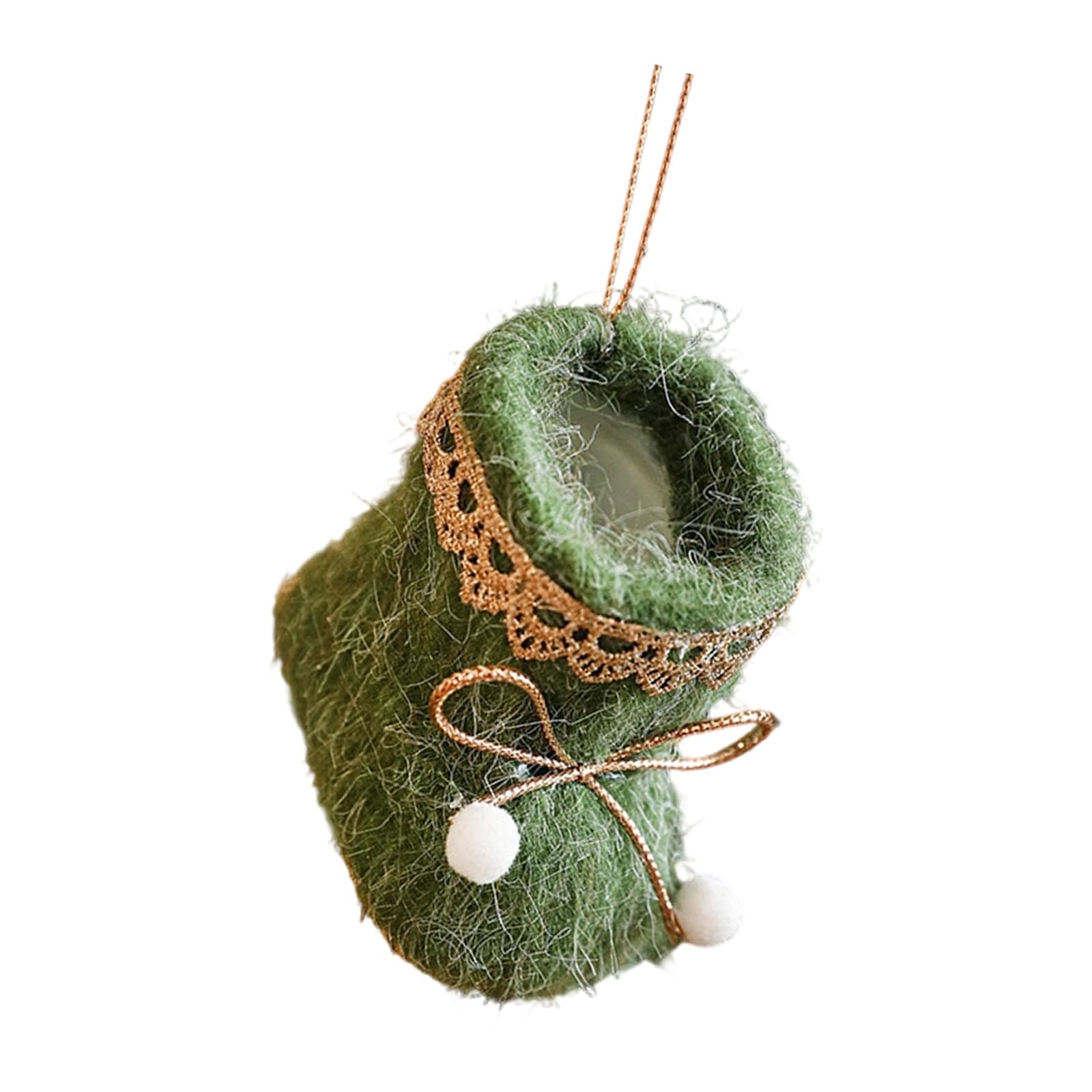 Linvimia C Lovely Boot Glove Styles Felt Hristmas Ornaments With Hanging Ropes Small Joyful Tree Wall Window Decors Upgrades Felt Boot Hristmas Decoration