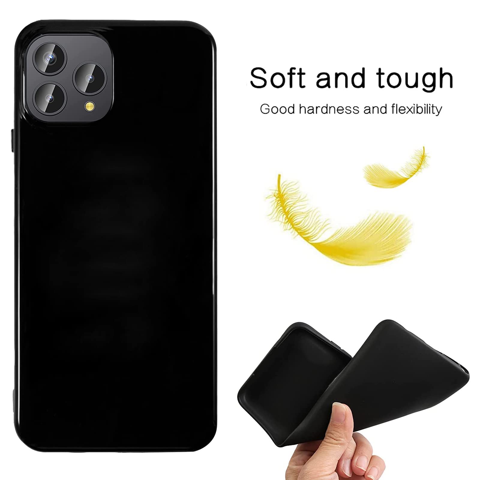 Custodia in TPU Compatibile con Cubot KingKong Star, Cover Protettiva Morbida e Antiurto con Ritagli Precisi e Design Sottile Antigraffio (Nero