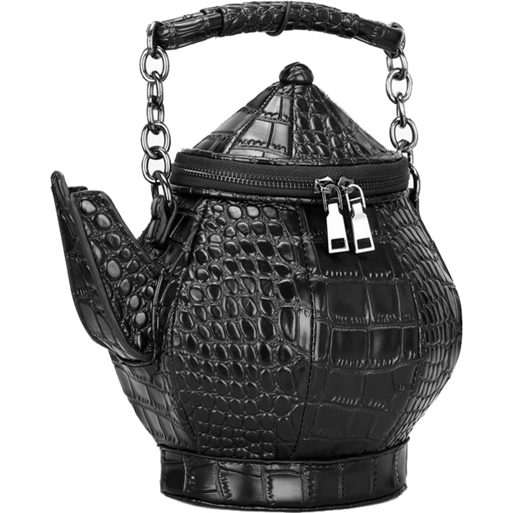 Sac théière drôle à bandoulière croisée pour sorties filles