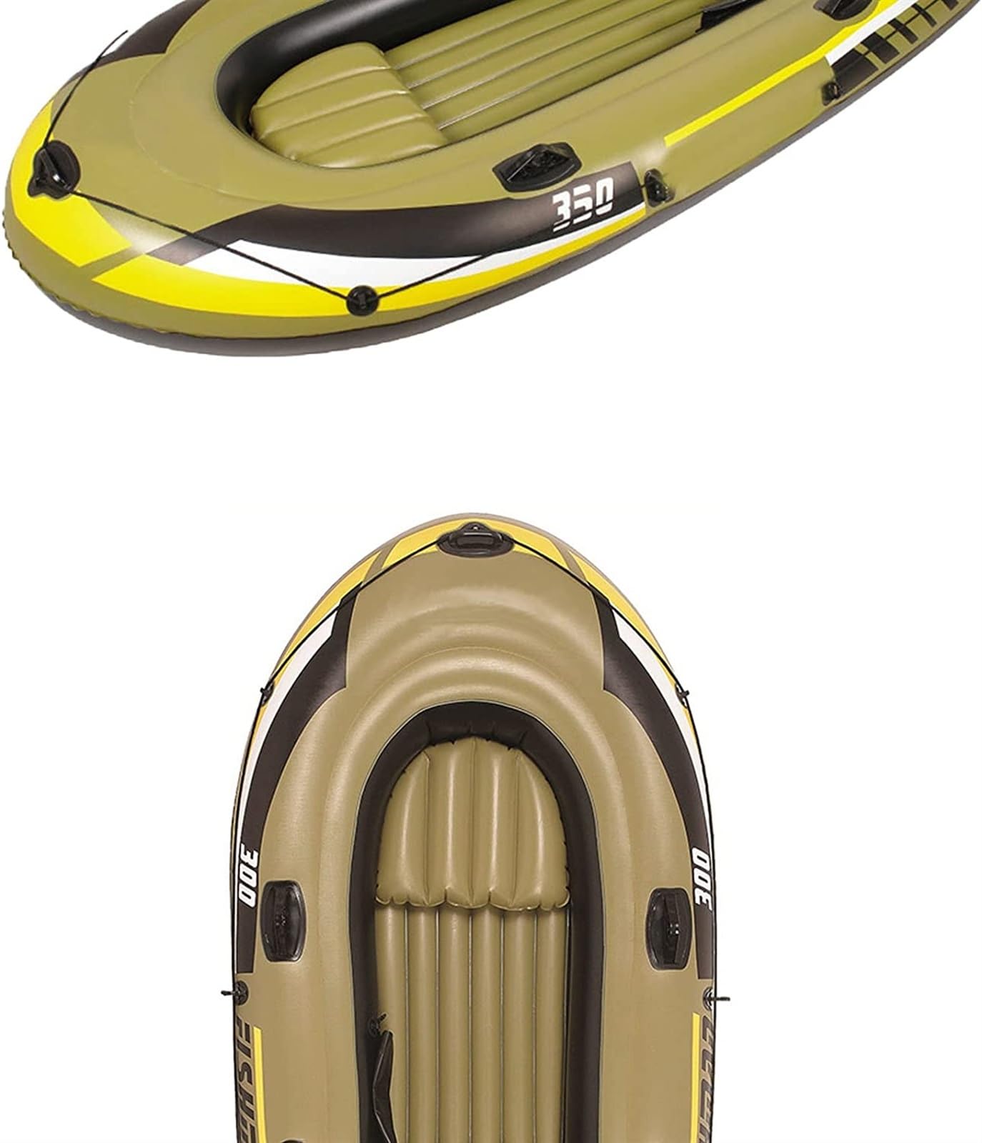 ELzEy Kayak, Kayak Inflable, Bote Inflable Portátil, Bote Inflable Plegable De PVC Grueso con Paleta De Bomba De Aire, 252 Cm X 125 Cm X 40 Cm