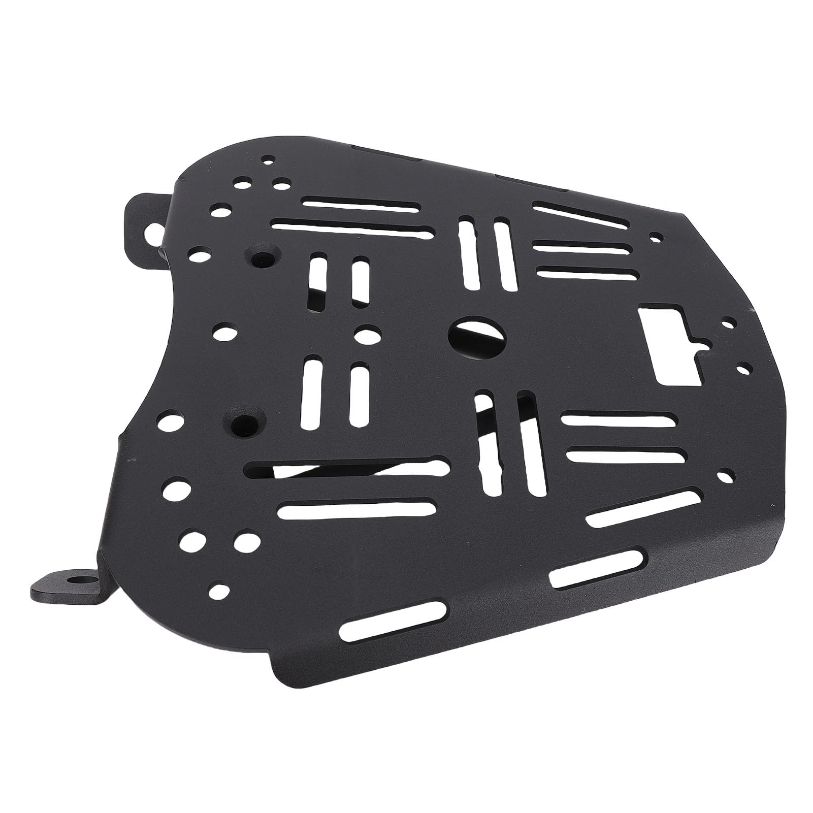 Yctze Caja Placa Base Soporte de Motocicleta Rejilla de Equipaje de Montaje en de Acero de Acero Desmontable de Carbono Inferior para Zontes 368g 501g con Acabado Negro