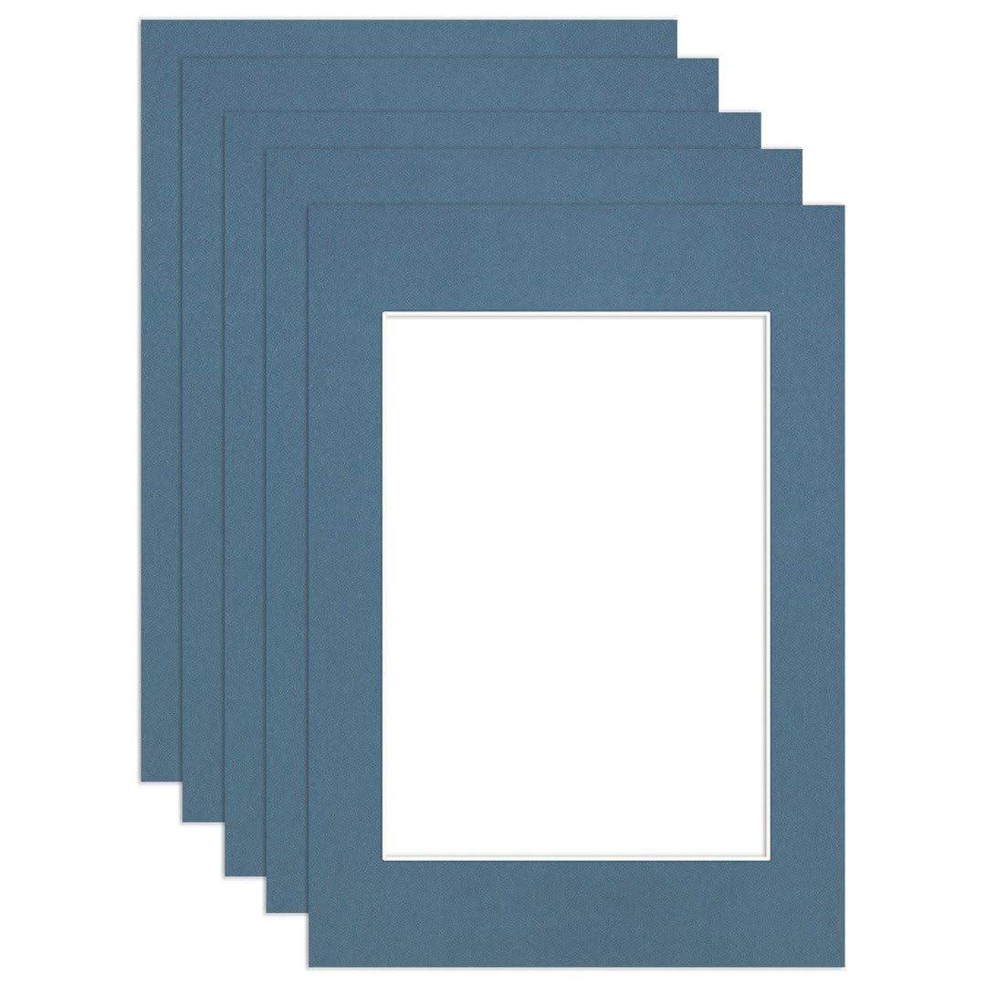 Procut Global A1 Pompadour Picture Mounts to Fit A2 Aperture - Precision Cut Cardboard Photo Mount - Ideal for Frames, Prints, Artwork & Certificates - Sizes & Colours Available - 5 Pack
