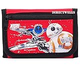 Disney Star Wars Robot Character Authentic Licensed Trifold Wallet (Red)