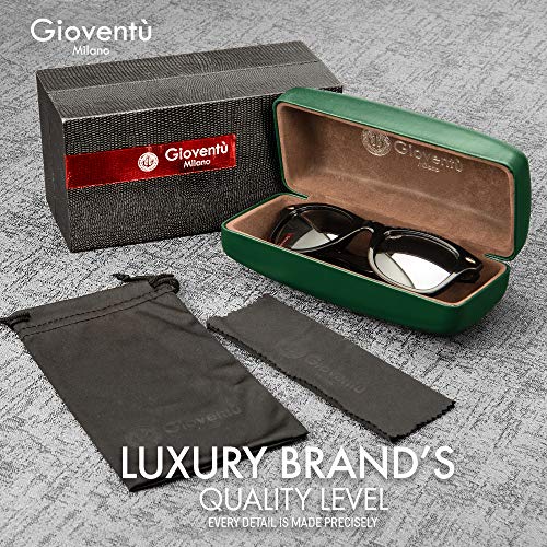 Gioventù Polarized Sunglasses for Women and Men - UV400 Protection NXT Trivex Advanced Lenses, Classic Wayfarer Sunglasses, Outdoors Sport Driving Fishing Cycling Hiking (Wayfarer Mirror-Coated)