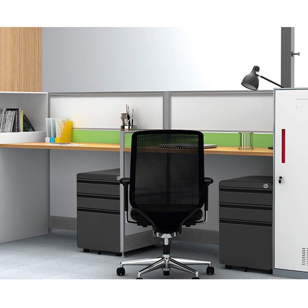 Dripex Fully Assembled 3Drawer Mobile File for A4 File