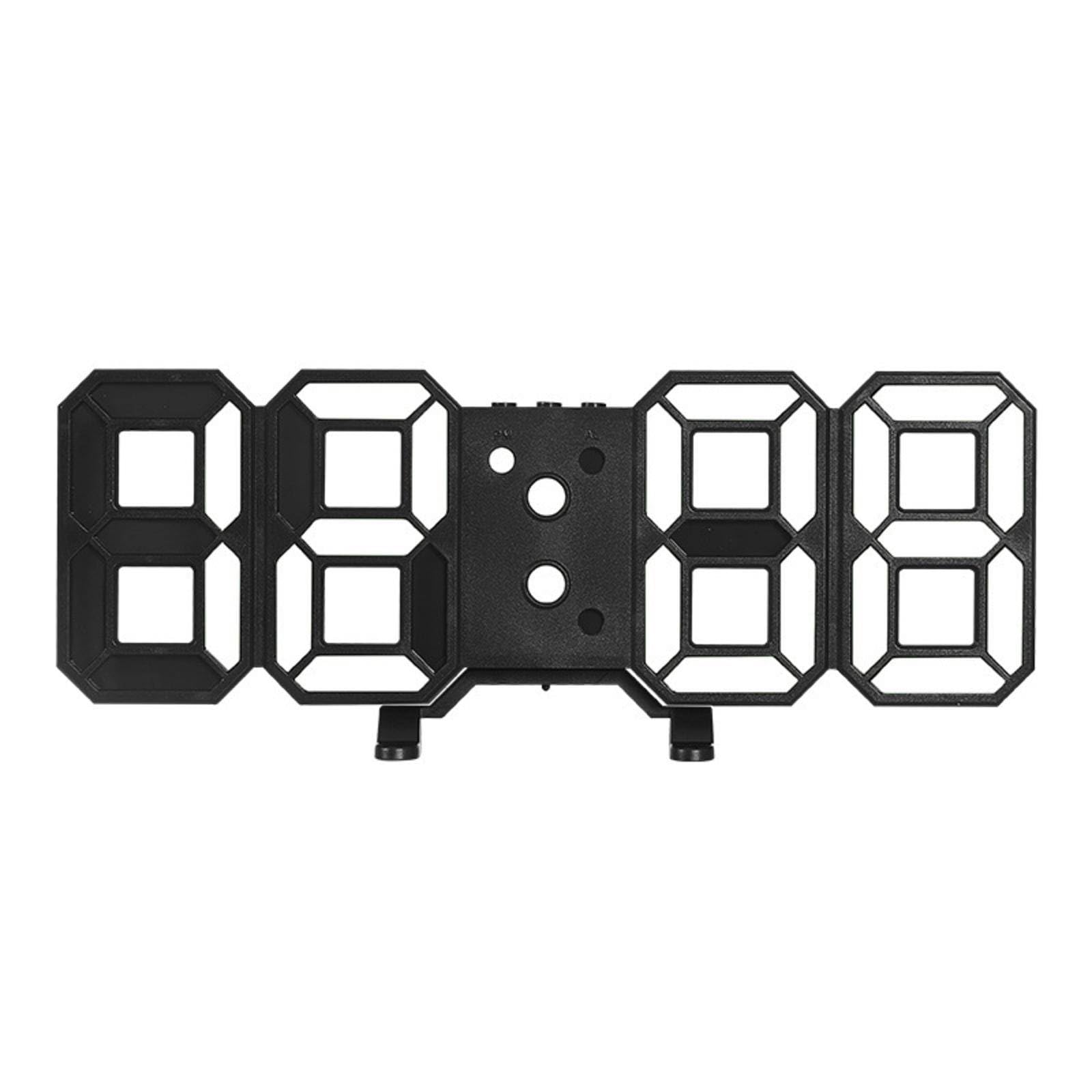 Meeting Love 3D Clock Digital Alarm Clock Led Living Room Wall Clock Indoor Temperature Monitoring Clock can be