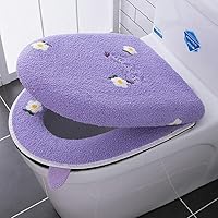 Toilettensitzbezug Set 3-teilig - Spitzenstoff U-förmig Für Badezimmer