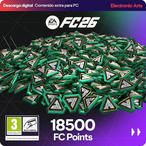 EA Sports FC 26 18500 UT Points PCWin | Codigo de descarga inmediato EA App | Videojuegos | Castellano