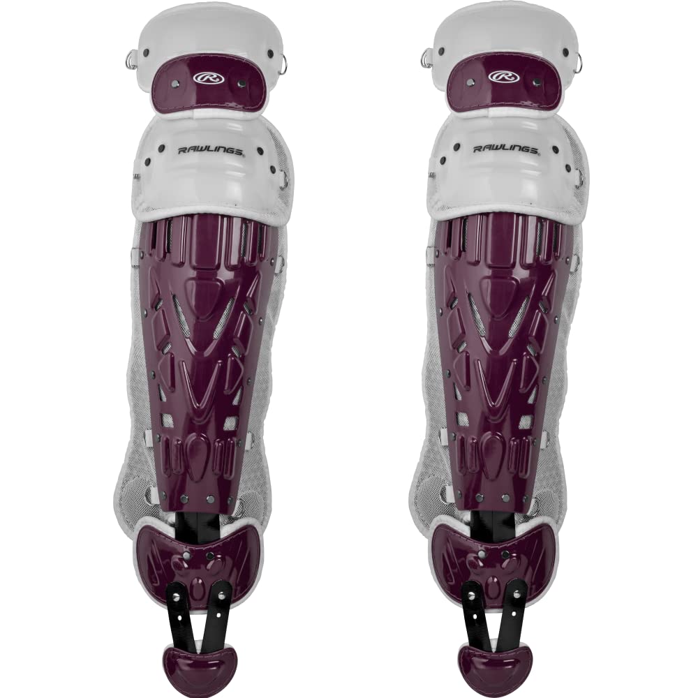 Rawlings Sporting Goods Catchers Leg Guards Velo Series Adult 16.5 inch LGVEL