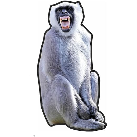 Decorative White Langur Monkey Wall Decal 5mm