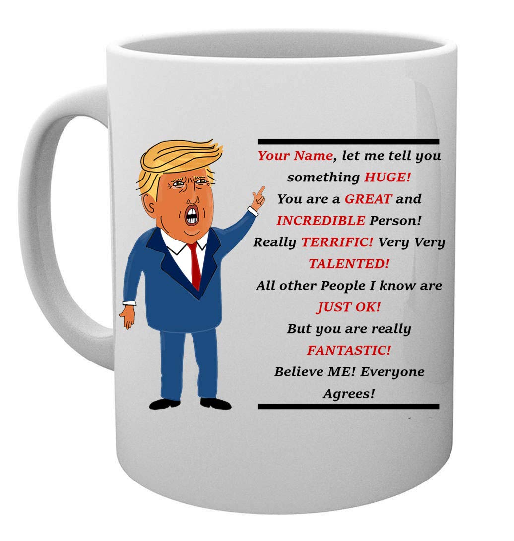 Tazza Trump Per Capo - Tazza Da Caffè 425 Ml In Ceramica Bianca, Stampa Resistente - 2