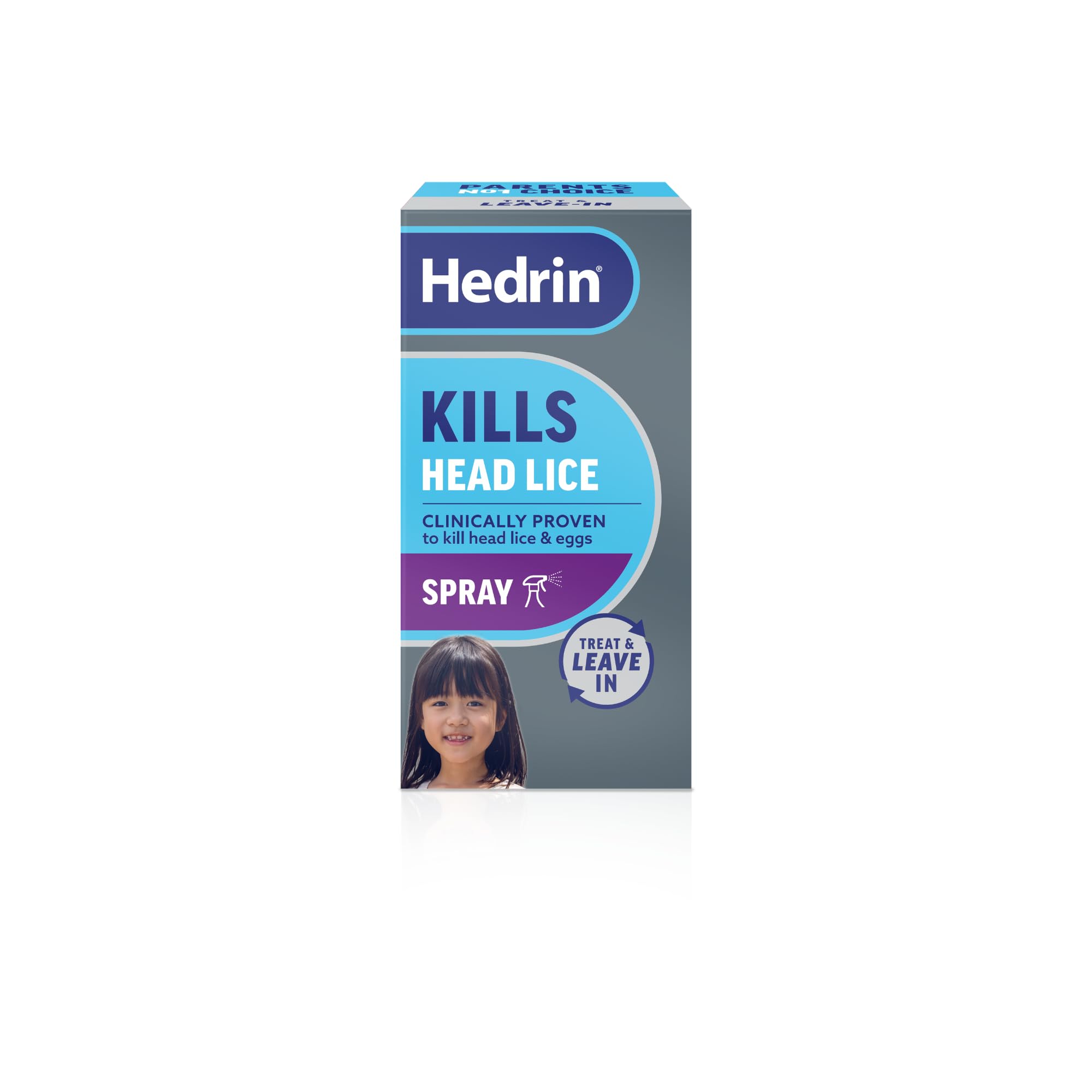 Hedrin Once Spray Gel, Fast, No Fuss Lice & Nit Treatment, Kills Head Lice & Eggs in 5 Minutes, Clinically Tested, Suitable for Adults & Children, 60ml, 2 x 30ml treatments