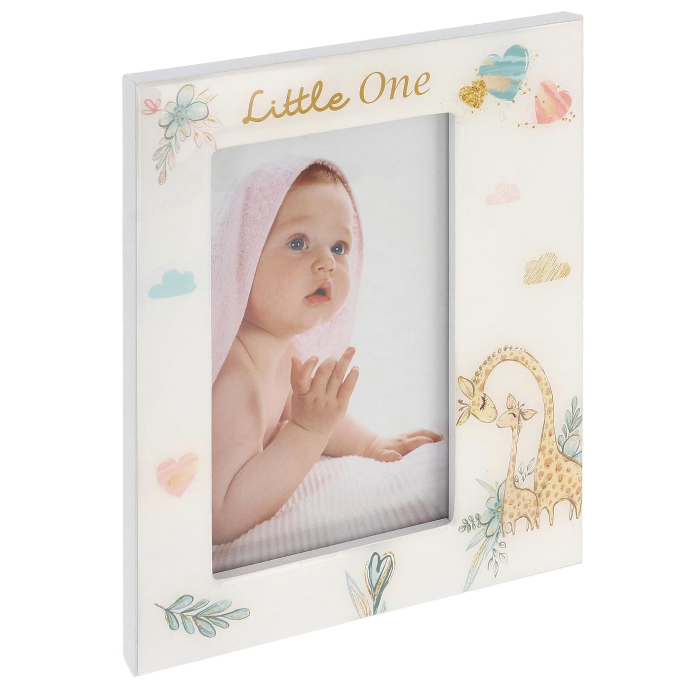 Shudehill Giftware Little One Baby Photo Frame with Giraffe Design, 4x6