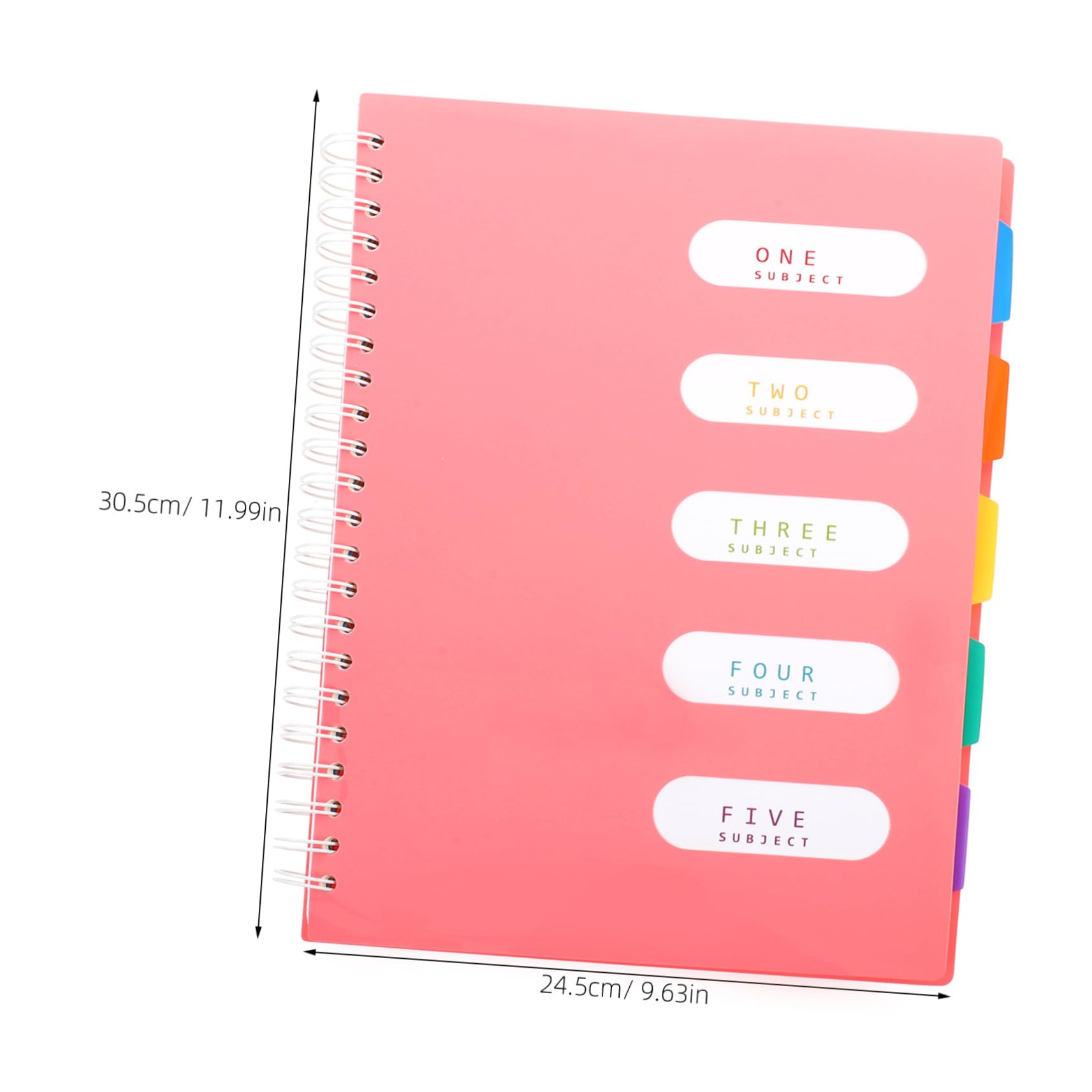 Artibetter Quaderno Spirale A4, 300 Pagine, Carta Spessa Rosa, Scrittura Scorrevole, per Scuola e Lavoro