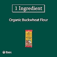 Vista 3 de Eden, Pasta de soba de trigo sarraceno 100% orgánica, sin gluten, fabricada tradicionalmente en Japón, 8 onzas