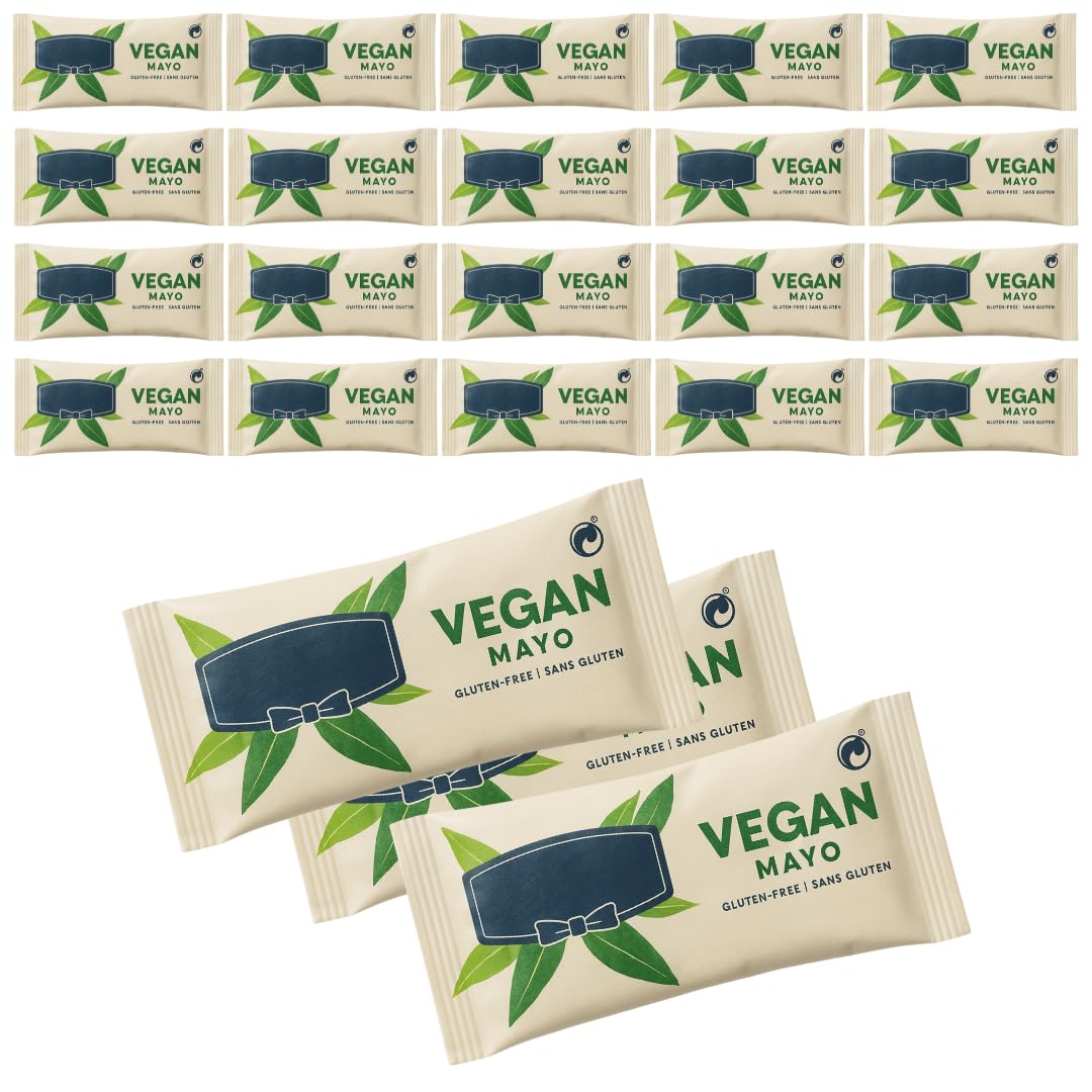 Condiment Multi-Pack - 20 x Vegan Mayo Sachets | Individually Packaged, Perfect for Airbnb, Short Stays, Travel, and Camping