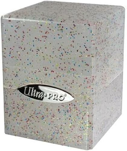 Ultra Pro - Caja de 100 tarjetas de satén con forma de cubo (cristal brillante) - Protege tus tarjetas de juego, tarjetas deportivas o tarjetas