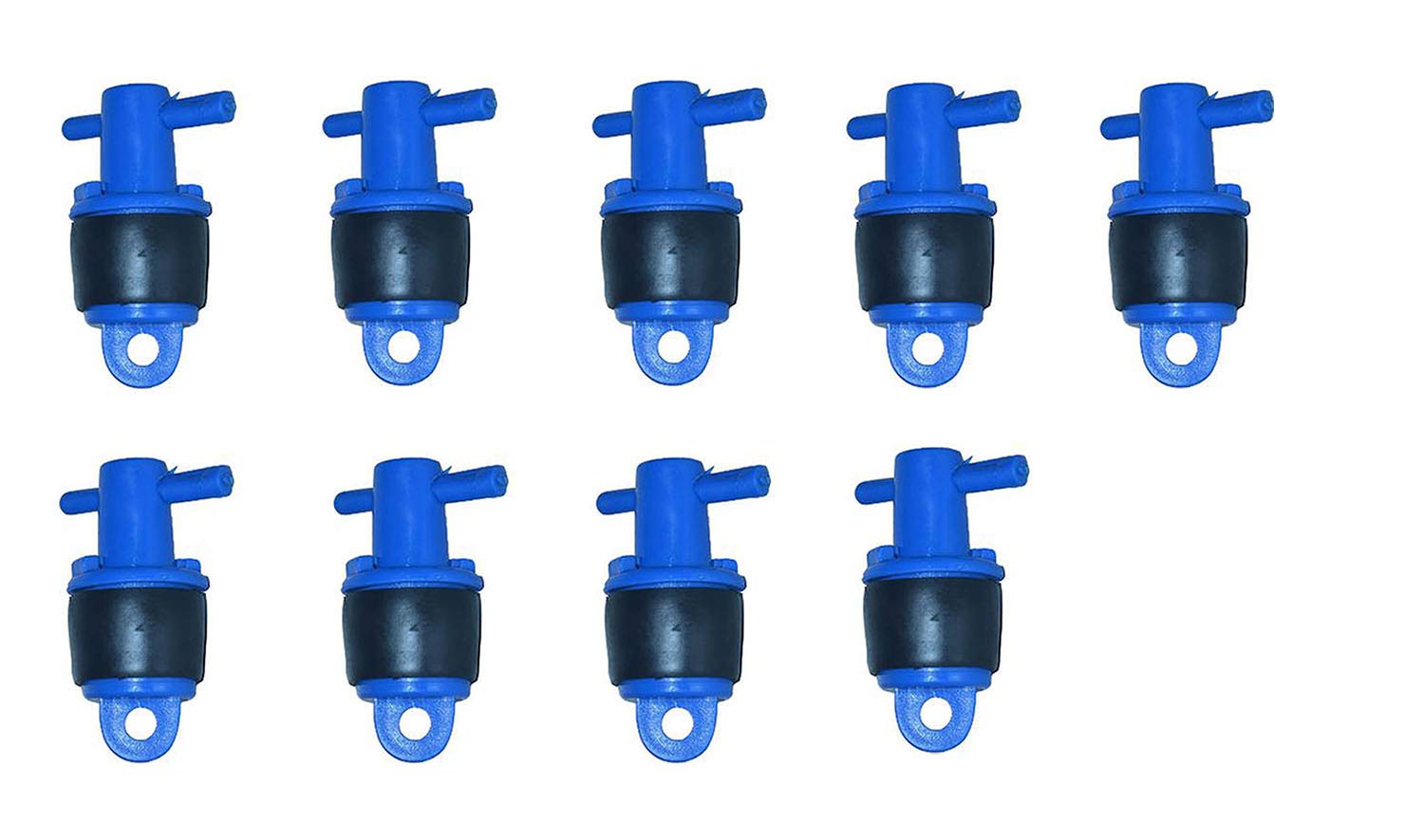 Black Hdpe End Plug Pack of 9