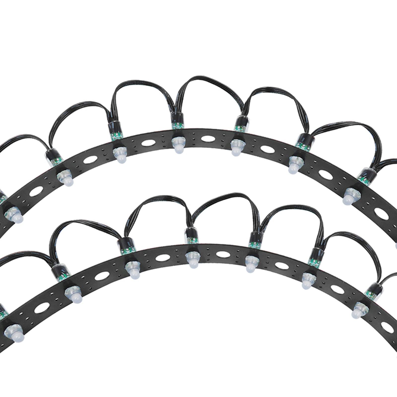 50m 164ft Black Mounting strip 1inch spacing, Suitable for 12mm RGB pixel nodes,HDPE Material 30mm width Plastic strips