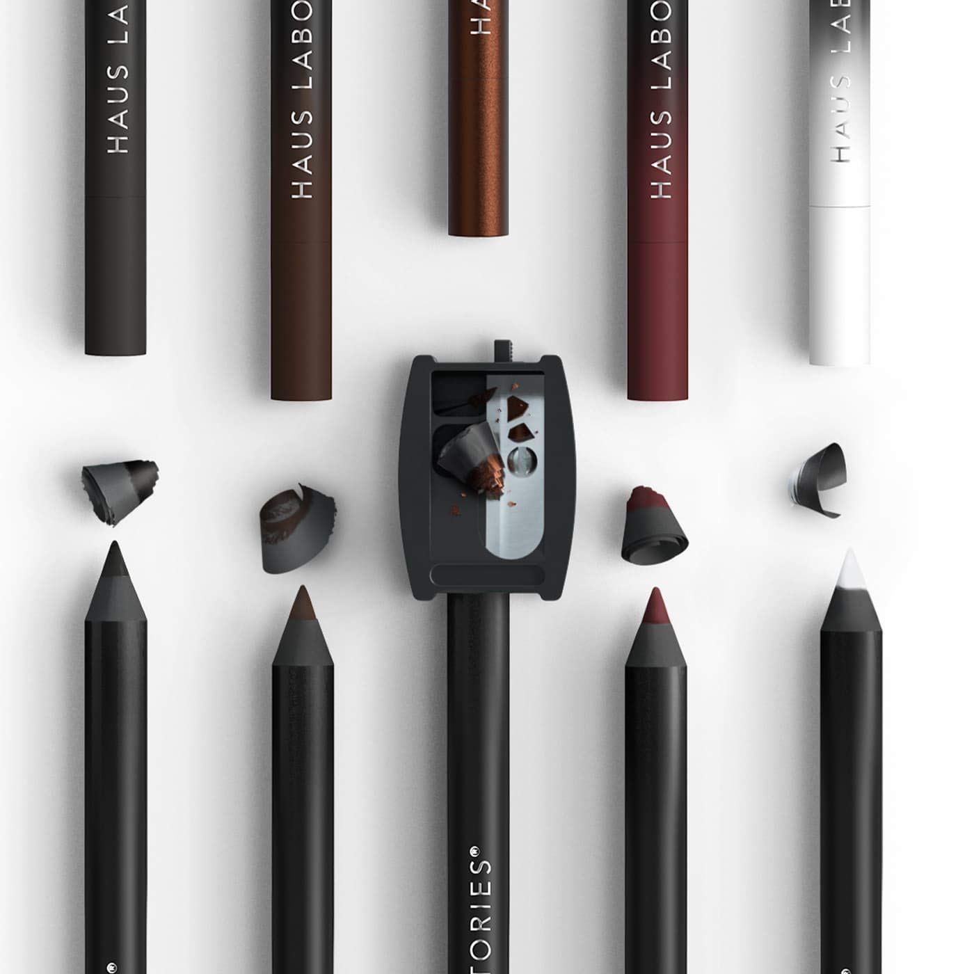 HAUS LABORATORIES By Lady Gaga: PENCIL SHARPENER | Black Cosmetics Sharpener for Eyeliners and Lip Liners, Includes Blade Cleaner, Vegan & Cruelty-Free | 1-Piece : Beauty & Personal Care