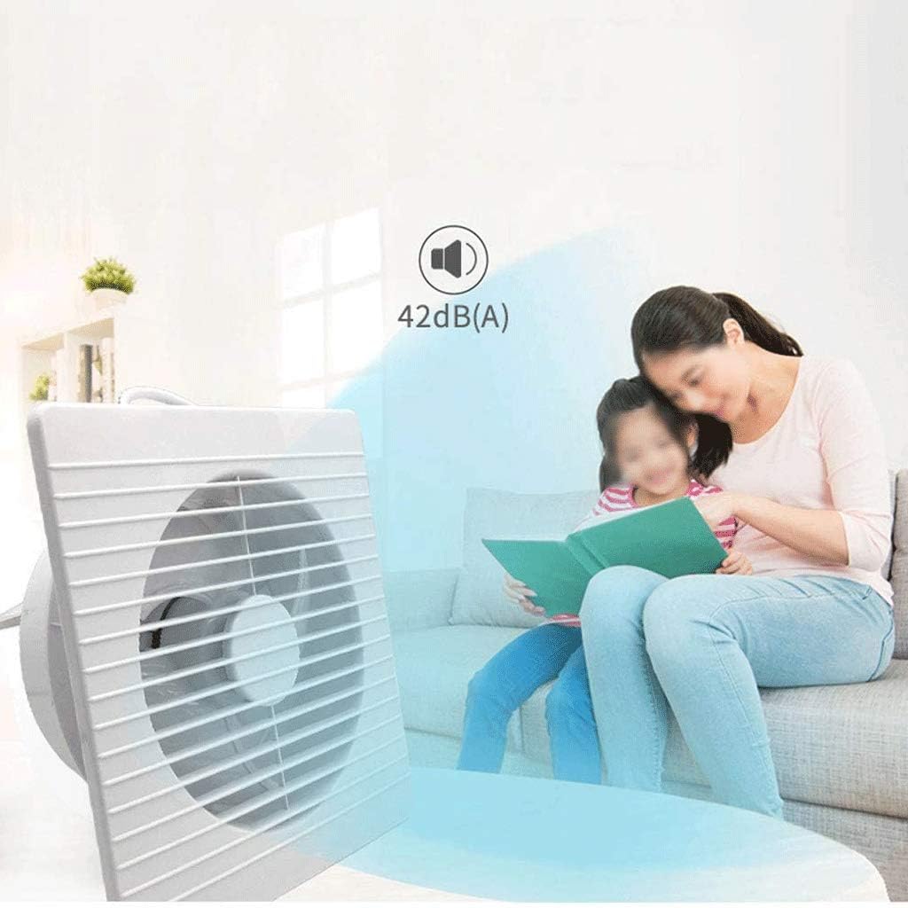 Ceiling and Wall Ventilation Fan, Exhaust Fan 8 Inch Ventilation Fan Bathroom Power Window Wall Mute Round Home