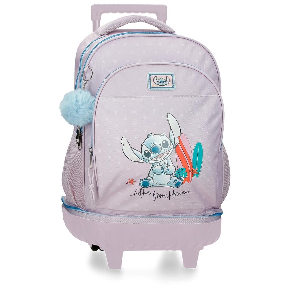 Joumma Disney from Hawaii Mochila 2 Ruedas Rosa 32x45x21 cm Poliéster 30,24L
