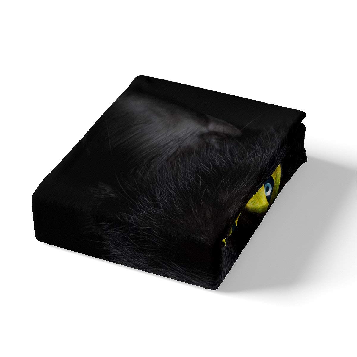 Set di lenzuola per gatti per ragazze, con gatto nero, per bambini, adolescenti, decorazione per la camera con simpatici animali domestici, lenzuolo con angoli elasticizzati, 3 pezzi, king size