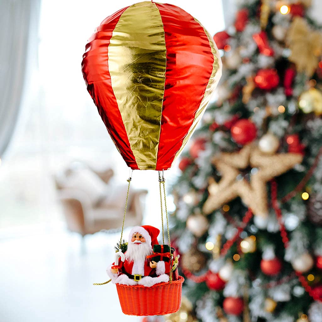 Weihnachts-Heißluftballon Deko Aus Acryl - Wetterfeste Festtagsdekoration Für Drinnen Und Draußen