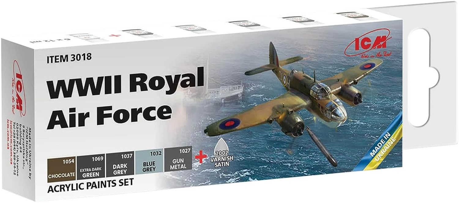 ICM Paint Set - WWII Royal Air Force (ICM48310)