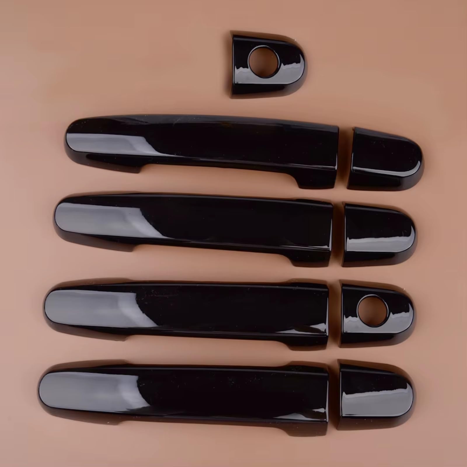 Qdzvalumv One Color Car Door Handles Cover Shell Compatible With Toyota For Yaris 2007-2012 Car Door Handle Cover Trim Molding Kit Protector Set