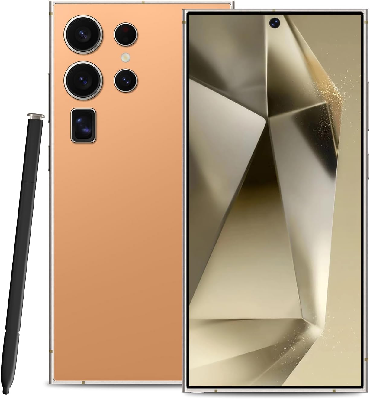S24 Ultra 5G Cell Phone, Unlocked Android Smartphone, AI Face & Fingerprint Unlock, 8GB+256GB memory card, 5G Dual SIM, 50MP Camera, 6.8″ HD Display, 6800mAh Android Phone, GPS (Sunset Orange) S24 Ultra 5G Cell Phone, Unlocked Android Smartphone, AI Face & Fingerprint Unlock, 8GB+256GB memory card, 5G Dual SIM, 50MP Camera, 6.8″ HD Display, 6800mAh Android Phone, GPS (Sunset Orange)